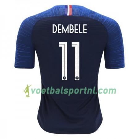 Frankrijk Dembele 11 Thuis Shirt WK voetbal 2018